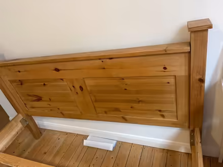 Photo of free Pine wood tree bed king size (SW11) #2