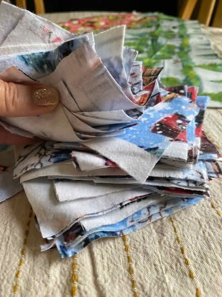 Photo of free Winter theme fabric remnants (North Branford) #2