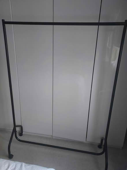 Photo of free Black metal clothes rail (Dagenham RM10) #1