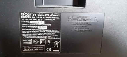 Photo of free Sony Bravia LCD 40in 1080p TV (AB33) #4