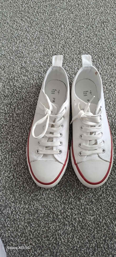 Photo of free White trainer/plimsolls (Moulsham CM2) #1