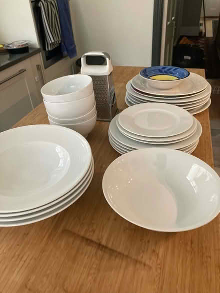 Photo of free Numerous white plates (GL53) #1