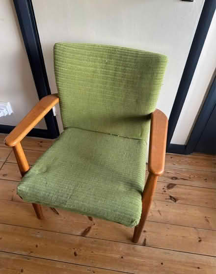 Photo of free Vintage green cord armchair (Hollingbury, BN1) #2