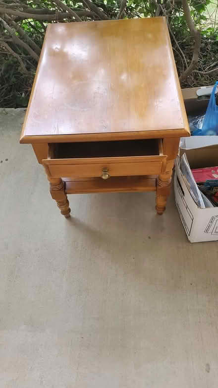 Photo of free Solid maple end table (Boulder) #1