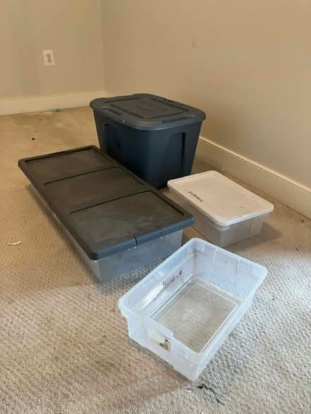 Photo of free Four storage bins (Tenleytown) #3