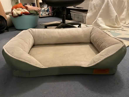 Photo of free Grey dog bed with bolsters (Putney SW15) #3