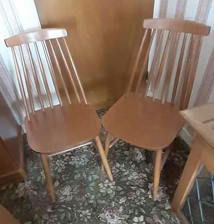 Photo of free 2 x Wooden kitchen/dining chairs (Henwick WR2) #1