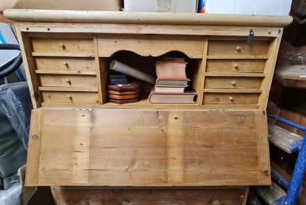 Photo of free Chest of drawers with bureau top (Woodford IG8) #3