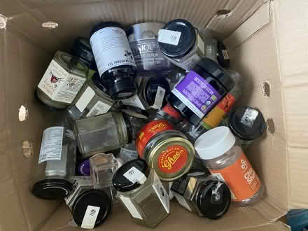 Photo of free Large box of glass jars (northolt) #1