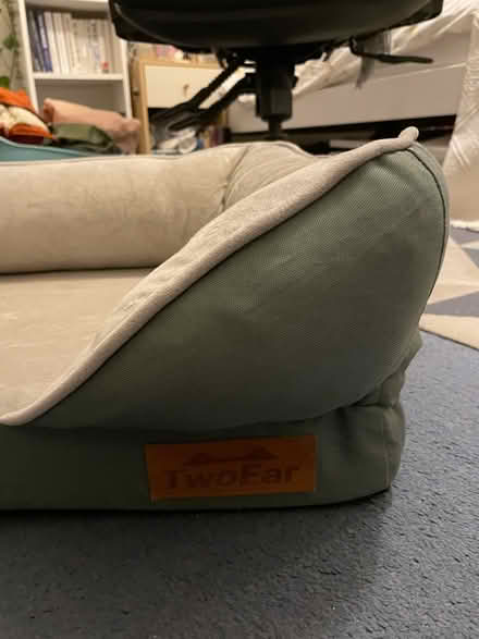 Photo of free Grey dog bed with bolsters (Putney SW15) #1