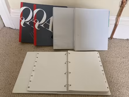 Photo of free 4-hole ring binders and dividers (Newington EH9) #1