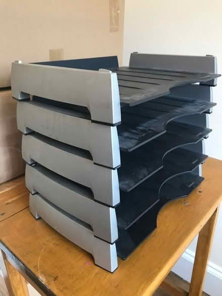 Photo of free Five Stackable Letter Trays (CT14) #1