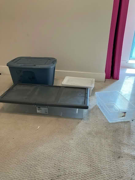 Photo of free Four storage bins (Tenleytown) #1