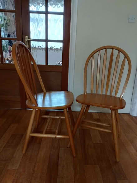 Photo of free Two dining chairs - Need TLC (fg) (Enfield EN1) #2