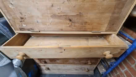 Photo of free Chest of drawers with bureau top (Woodford IG8) #4