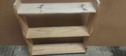 Photo of free Wooden wall bookshelf (Farnborough GU17) #1