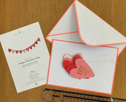 Photo of free New unused Valentines Card/Bunting (GMV SE10) #1
