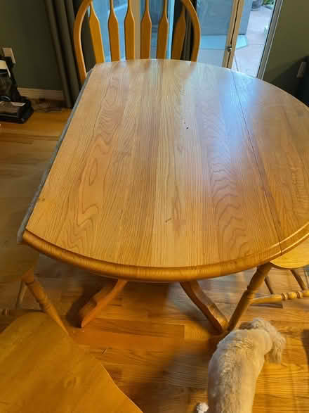 Photo of free Table with 4 matching chairs (Near 115th & Sheridan) #2