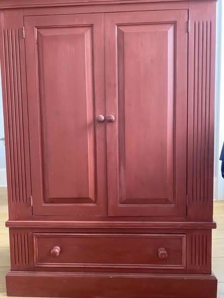 Photo of free Solid wood wardrobe (red) (Hove BN3) #1
