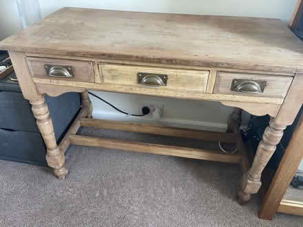 Photo of free Console/Desk Wooden Unit (Hampden Park BN22) #1