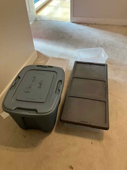 Photo of free Four storage bins (Tenleytown) #2