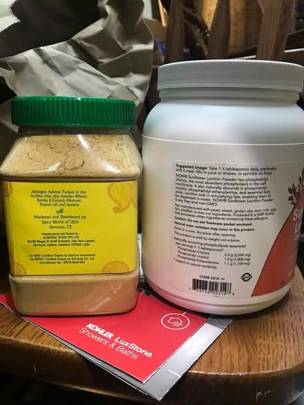 Photo of free ginger powder Sunflower lecithin (wedgwood) #2