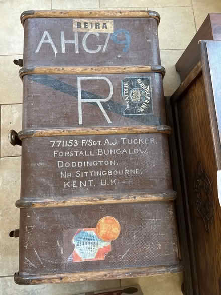 Photo of free Old wood/metal/ fibre trunk (Aylmerton NR11) #1