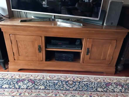 Photo of free Oak tv cabinet (Blunham) #1