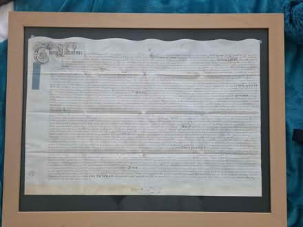Photo of free Old legal deeds in wooden frames (Bristol BS10) #1