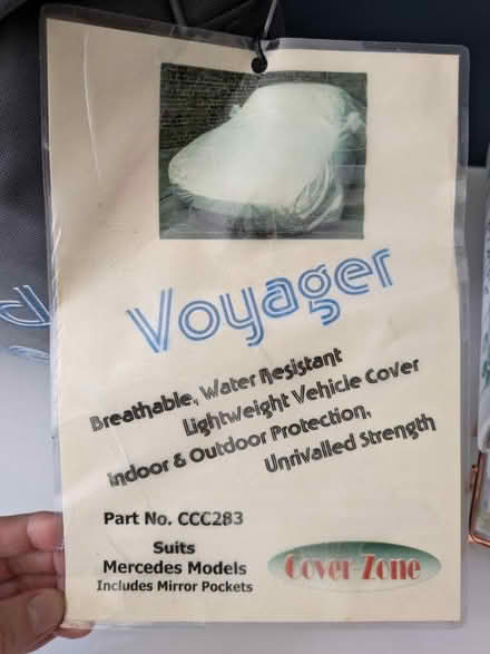Photo of free Mercedes car cover (Grove Park SE9) #3
