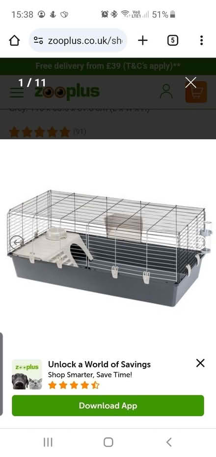 Photo of free Ferplast rabbit/Guinea pig cage (Woosehill RG41) #1