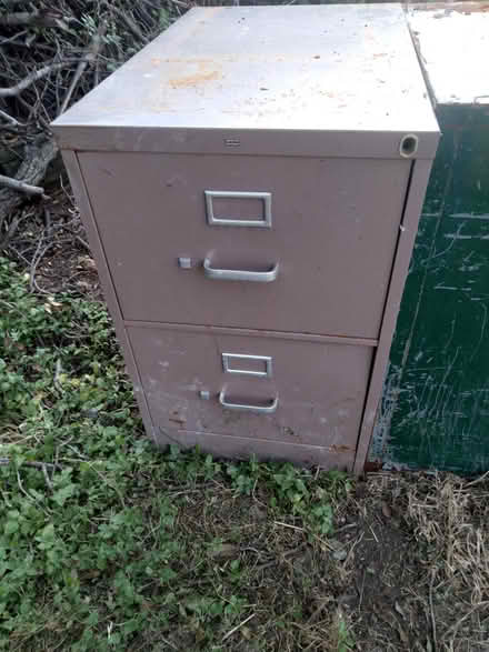 Photo of free Legal sized metal 2 drawer file (Jollyville) #1