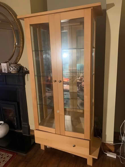 Photo of free Tall glass display cabinet (Stillorgan Dublin) #1