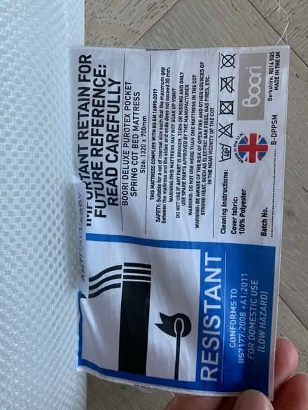 Photo of free Cotbed mattress (Hackney E8) #2
