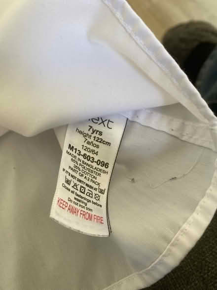 Photo of free Age 7 school shirts with Velcro (BA2) #2
