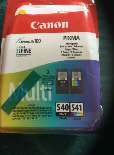 Photo of free Canon inkjet cartridges 540 and 541 (Lightpill GL5) #1