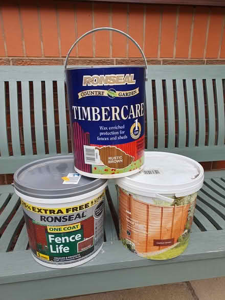 Photo of free Brown fence stain (Droitwich WR9) #1