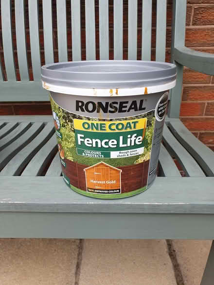Photo of free Harvest gold fence stain (Droitwich WR9) #1