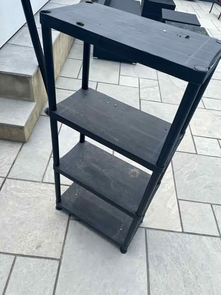 Photo of free Plastic shelves (black) (Cheam) #1