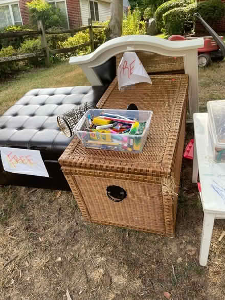 Photo of free Barrel chair, large decor mirror (Silver Spring) #2