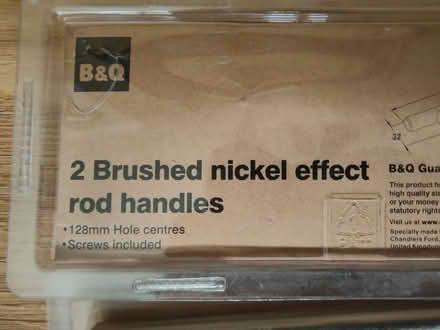 Photo of free 5 x Brushed Nickel Effect Handles for bathroom or kitchen./ (Salt ST18) #2