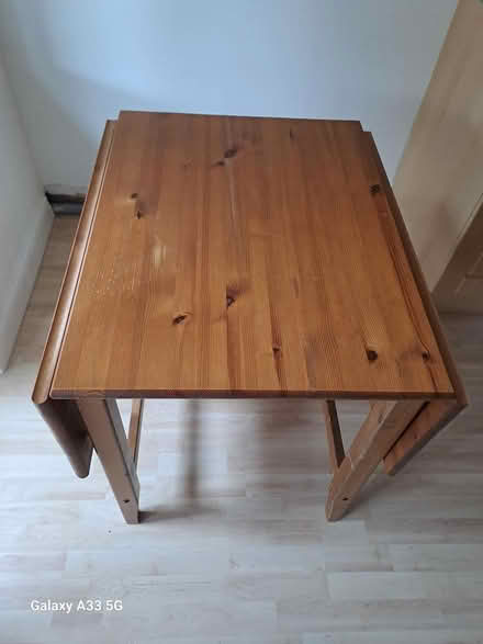 Photo of free Drop leaf wooden kitchen table (Lichfield WS14) #1