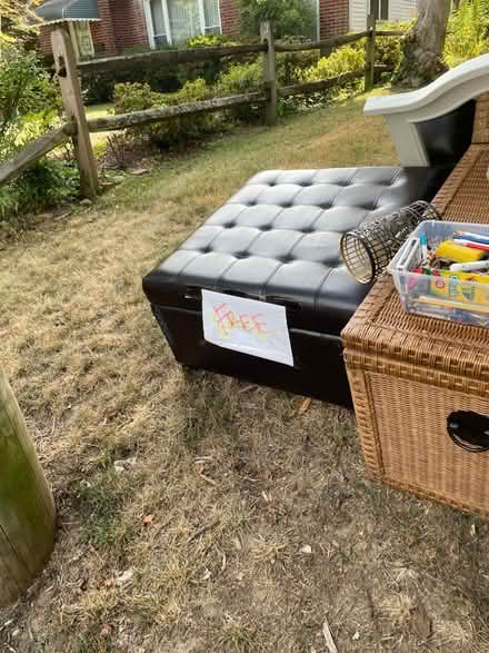 Photo of free Barrel chair, large decor mirror (Silver Spring) #3