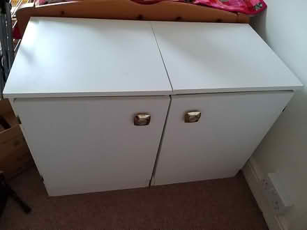 Photo of free Two white cupboards (Crookes S10) #1
