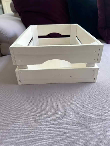Photo of free Wooden white storage box (Fulham SW6) #3