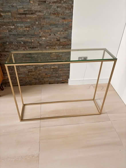 Photo of free Glass top console table (Elmsted TN25) #1