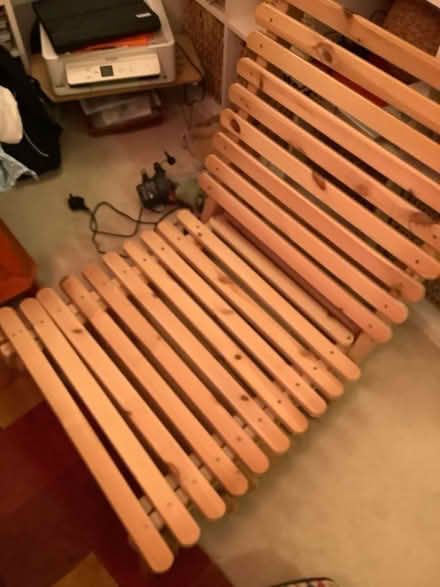 Photo of free Single Futon chair/bed frame (N1 south Islington. Essex rd) #1
