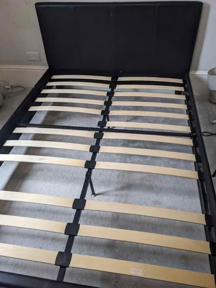 Photo of free Leather double bed frame (Chelsea park Nether Edge S11) #1