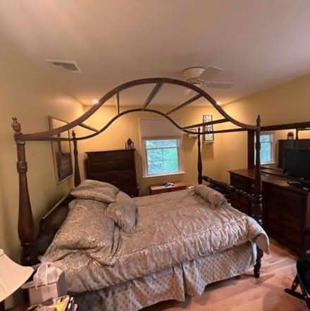 Photo of free Mid century wood bed frame (Union county) #2