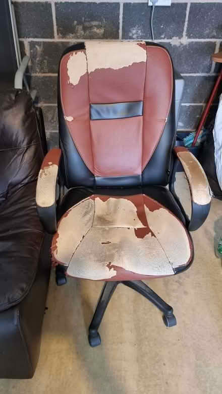 Photo of free Two Leather Armchairs - 1 Computer Chair (Malton YO17) #1